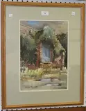 Juliet Pannett, The Blue Door, Lyminster, watercolour