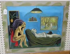 Ric Hyde, The Psychiatrist, acrylic on board