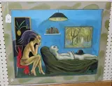 Ric Hyde, The Psychiatrist, acrylic on board