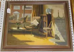 Dorothy Whiteley, Sunny Morning, oil on board