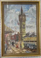 Lindsey Bird, View of a Clock Tower, oil on canvas