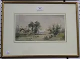 Edward Beecham Lait, Country Scene, watercolour
