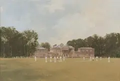Roy Perry, Sunday Afternoon, Stourhead, gouache