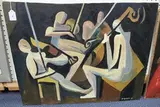 Philip Richard Morris, String Quartet, oil on canvas