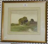 Curtis Duassut, Country Scene, watercolour