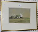 Hagop K. Kasparian, The Mills, Clayton, watercolour