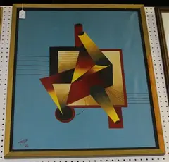 David Kandalkar, Abstract, oil on canvas