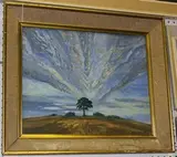Rudolf Helmut Sauter, The Edge of Beyond, oil on board