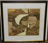 Charles Bartlett, Evening Anchorage, colour etching