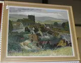 Victor Slaymaker, Corfe Village, Dorset, oil on board