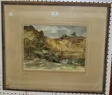 Ernest A. Sallis Benney, Sandscape, No 1, Washington, Sx, watercolour with gouache