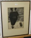Vernon Gibberd, Italian Visit, monochrome etching