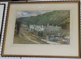 Frank Palmer Cook, Porlock Weir, Somerset, mixed media