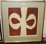 Derrick Greaves, Abstract, sepia aquatint