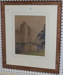 Jane Whittaker, Bodiam Castle, watercolour