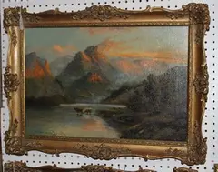 William Langley, Highland Landscape, oil on canvas