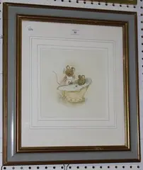 Fiona Mackenzie, Mouse's Bathtime, 1990, watercolour
