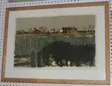 Edwin La Dell, On the Weald, colour lithograph