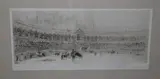 William Walcot, Interior of a Bull-fighting Arena, monochrome etching