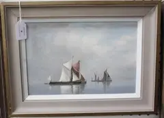 Vavasour Hammond, Sailing Boats in Calm Waters, oil on board
