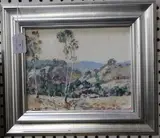 Ian Hassall, Blue Mountain Vista (N.S.W. Australia), 1970, oil on board