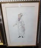 Roger Furse, Miss Goofy or Mlle Louche' (Costume Design for 'Look after Lulu'), watercolour and pencil