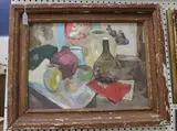 Ernest Sandoe, Still Life, oil on board