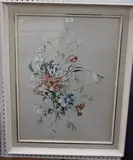 Barbara Crowe, Garden Bouquet, watercolour
