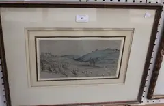 George 'Waterloo' Jones, Near Florence, watercolour