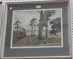 William Benner, The Southwold Railway, watercolour