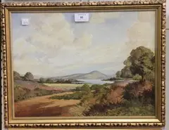Wilfred E. Billinghame, Landscape Study, 1938, oil on board