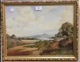 Wilfred E. Billinghame, Landscape Study, 1938, oil on board