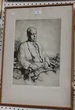 Malcolm Osborne, Portrait of Wilfred E. Billinghame, monochrome etching