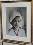 Terry Copping, Young Karen Village Girl, Burma, pastel