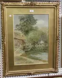 C.J. Barraud, Nr Stockbridge, Hants, watercolour