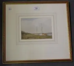 Christopher Arnold, Laid up for Winter, River Orwell, watercolour