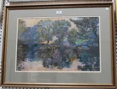 David Napp, The Moat House Charing, chalk pastel