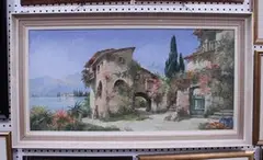 Emilia Forleni, Italian Lakes, oil on canvas