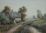 Thomas Noelsmith, By Flowery Banks and Sunny Stream, watercolour