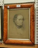Leonard Charles Wyon, William Kingdon' and 'Ann Phillipps Kingdon, 1846, a pair of pencil drawings heightened with chalk