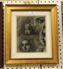 T. O'Donnell, Figure Studies, mixed media on paper