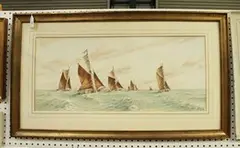 J.M. Earl, The Herring Fleet, watercolour