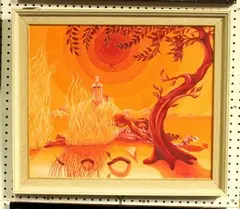 Rex Archer, A Fantastical Passionate Embrace, oil on canvas