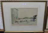 Charles Goddard Napler, Salcombe in Devon, pen and watercolour