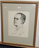 Juliet Pannett, Group Captain Sir Douglas Bader, charcoal