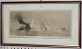 Battle of Jutland by William Lionel Wyllie, monochrome etching, sold Jul 2015