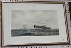 Patrick R. Donovan, No 1 Pilot London, on Station off the South Foreland, watercolour