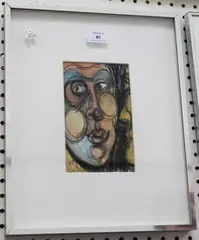 Jack Yates, Very Blow, watercolour and charcoal