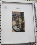 Jack Yates, Very Blow, watercolour and charcoal