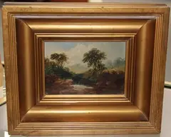 J. Horer, At Weir, oil on board